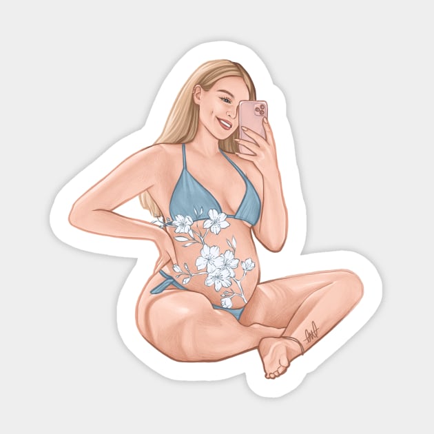 Baby Bump || Perrie Edwards Sticker by CharlottePenn